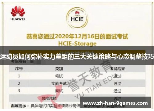 运动员如何弥补实力差距的三大关键策略与心态调整技巧
